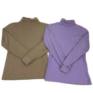 Lot of 2 SKYR Womens Turtleneck Top